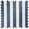 Nautical Stripes, Navy - Motorised Roman Blind